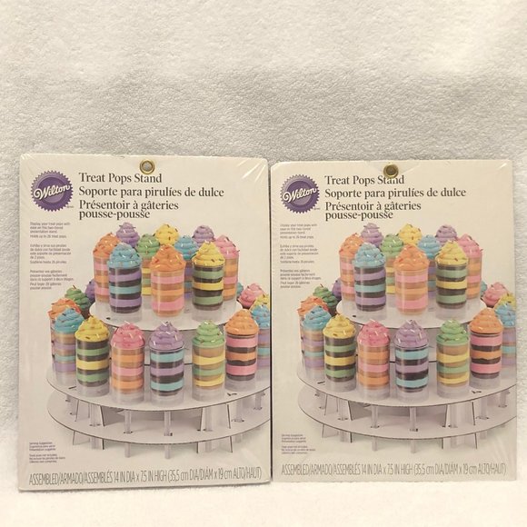 2 Wilton Treats Pops Stands Holder Display Nwt - Picture 3 of 4
